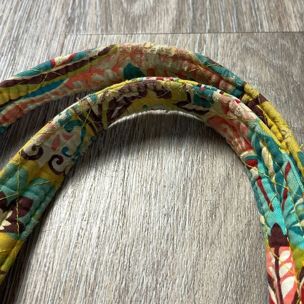 Vera Bradley Yellow Paisley Shoulder Bag/Tote Bag